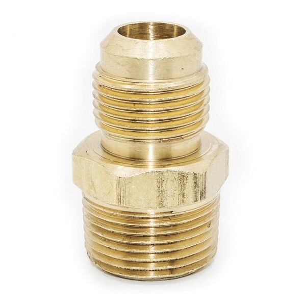 Thrifco Plumbing No. 48 1/2 Inch x 1/4 Inch Brass Flare MIP Adapter 6948017 - main